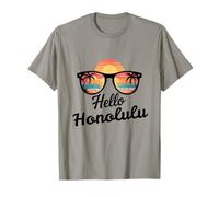 Honolulu Hawái Hola Viajes Vacaciones Camiseta