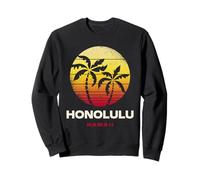 Honolulu Hawaii Diseño Tropical Honolulu Oahu Hawaii Sudadera