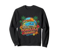 Honolulu Hawaii Travel Souvenir City Landmark Regalo turístico Sudadera