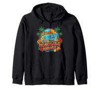 Honolulu Hawaii Travel Souvenir City Landmark Regalo turístico Sudadera con Capucha