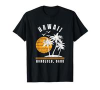 Honolulu Oahu Hawaii, HI Beach Recuerdo de Vacaciones Camiseta