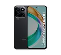 HONOR 200 Smart 5G - Smartphone de 256GB, Batería de 5200mAh, Pantalla 6,8‘’, IP64 Resistente al agua, Qualcomm Snapdragon 4 Gen 2, Resistencia a caídas de 5 estrellas, Dual SIM, NFC, Midnight Black