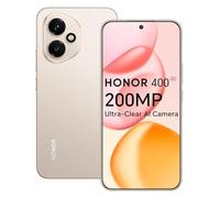 HONOR 400 5G Smartphone, 8GB 512GB, Cámara AI ultranítida de 200 MP, 6,55" AMOLED Display 120Hz, Snapdragon 7 Gen 3, 5170mAh, IP65, Dual SIM, NFC, Android 15, Sin Cargador, Oro