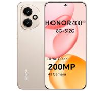 Honor 400 5G-Smartphone 8GB+512GB,Cámara de 200MP con IA,Super Zoom con IA,6.55”y 120Hz y 5000 nits,Snapdragon7 Gen 3,Android 15,Dual SIM,NFC,IP65,MagicOS 9.0-Midnight Black, Gold, Silver Meteor Silve