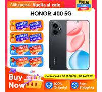 HONOR Smartphone 400, teléfono móvil 5G, cámara súper zoom AI de 200 MP, 6.53 pulgadas, 8 GB + 256 GB, pantalla ultra brillante de 5000 nits, resistencia a caídas de 5 estrellas, SIM dual, Android 15