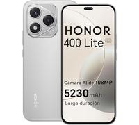 HONOR 400 Lite 5G Smartphone,8GB RAM 256GB Memoria Dual SIM NFC, 5230 mAh,108MP con botón AI Teléfono Android 15, 6.7 Pulgada AMOLED Eye-Care Display, IP64&SGS, Velvet Grey