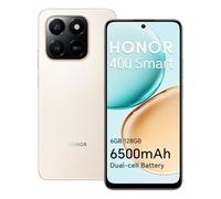 HONOR 400 Smart Smartphone 4G 6GB 128GB, Batería 6500mAh, Pantalla Resistente a Caídas de 6.77" IP54, Cámara Principal de 108MP, Android 15, Dual SIM, NFC, Oro