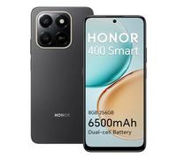 HONOR 400 Smart Smartphone 4G 8GB 256GB, Batería 6500mAh, Pantalla Resistente a Caídas de 6.77" IP64, Snapdragon 6s Gen 3, Cámara Principal de 108 MP, Android 15, Dual SIM, NFC, Negro