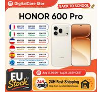 HONOR 600 Pro 5G Smartphone Versión EU Snapdragon 8 Elite Pantalla AMOLED de 6.57” 6400mAh 80W SuperCharge 50W Inalámbrico 12GB+512GB 200MP IA Ultra Night Diseño unibody metálico eSIM Botón IA NFC Ora