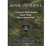 Honor And Service: A Veterans' Word Search Puzzle Book
