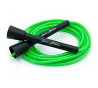 HONOR ATHLETICS Comba de velocidad - ideal para double unders, boxeo, MMA y entrenamiento cardio (Verde neón, 10 ft rope - (Fits users up to 6'3"))