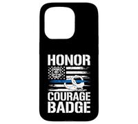 Honor Courage Badge Police Carcasa para iPhone 15 Pro