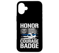 Honor Courage Badge Police Carcasa para iPhone 16 Plus
