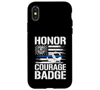 Honor Courage Badge Police Carcasa para iPhone X/XS