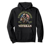 Honor Courage Sacrificio Orgulloso Día de los Veteranos Militares Memorial Sudadera con Capucha