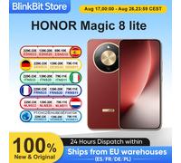 HONOR Magic 8 Lite Versión EU, Teléfono Inteligente 5G, Snapdragon 6 Gen4, Resistente a Caídas de 2.5m, Resistente al Polvo IP69K, 7500mAh, 108MP OIS AI, eSIM Midnight Black
