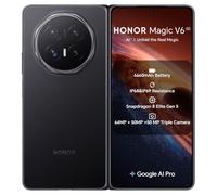 HONOR Magic V6 5G (PNM-N49) 512 GB de almacenamiento, 16 GB de RAM, desbloqueado de fábrica, Android 16, plegable, Smartphone (negro)