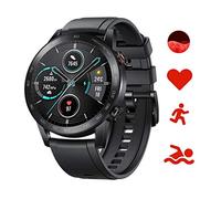 HONOR Magic Watch 2 46mm Smart Watch Tracker Actividad Fitness Frecuencia cardíaca Monitor SpO2 14 días en Espera micrófono Altavoz Integrado, GPS, 15 Modos de Fitness, para Android, 5 ATM (Negro)