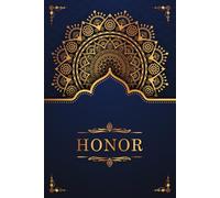Honor: Personalized notebook with name Honor | Birthday gift for women, girl, daughter, sister, mom ... | Design: mandala | 110 lined pages journal, small size 6x9 inches