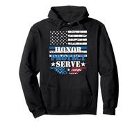 Honor Protect Serve Police Pride Apoyo a Las Fuerzas del Orden Sudadera con Capucha