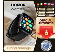 HONOR-reloj inteligente Watch 5, dispositivo con seguimiento GPS, Pantalla AMOLED de 1,85 pulgadas, Black