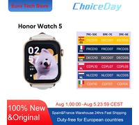Honor-reloj inteligente Watch 5, dispositivo con seguimiento GPS preciso, batería de 15 días de duración, Pantalla AMOLED pulgadas más grande de 1,85, 60Hz, 5atm, IP68, BT5.2 Black