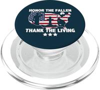 Honor The Fallen Thank The Living American Flag Memorial Day PopSockets PopGrip para MagSafe