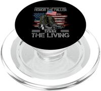 Honor The Fallen Thank The Living Bandera Americana Vintage PopSockets PopGrip para MagSafe