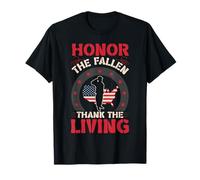 Honor The Fallen Veteran Theme Military Support Patriotic Camiseta