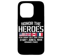 Honor The Heroes D-Day 6 de Junio de 1944 Estados Unidos Reino Unido Canadá Francia Carcasa para iPhone 15 Pro