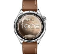 HONOR Watch 6 Bluetooth GPS NFC 46mm Acero Correa Marrón Talla única