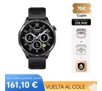 HONOR Watch 6, hasta 35 d¨ªas de bater¨ªa, resistencia al agua 5 ATM e IP69, 46mm, Shadow Black