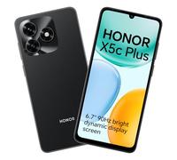 HONOR X5c Plus Telefonos Moviles 4G, Smartphone 4GB 128GB, 6.74 Pulgadas Pantalla Dinámica Brillante de 90Hz, Cámara Dual Ultra Clara de 50MP, Batería de 5130mAh, Android 15, Medianoche Negro
