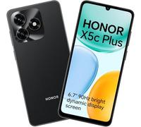 HONOR X5c Plus Telefonos Moviles 4G, Smartphone 4GB 256GB, 6.74 Pulgadas Pantalla Dinámica Brillante de 90Hz, Cámara Dual Ultra Clara de 50MP, Batería de 5130mAh, Android 15, Medianoche Negro