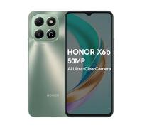 HONOR X6b 4G Smartphone 4GB 128GB, 6.56" 90Hz TFTLCD, 5200mAh Batería, Cámara Principal de 50MP, Android 14, Dual Sim, NFC, Verde