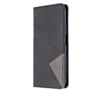 Honor X6B - Funda de piel sintética a prueba de golpes con absorción de golpes, funda para teléfono portátil con soporte magnético, tarjetero, funda protectora para Honor X6B, color negro
