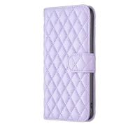 Honor X6B - Funda de piel sintética de lujo a prueba de golpes con absorción de golpes, con soporte magnético, tarjetero, funda protectora para Honor X6B, color morado
