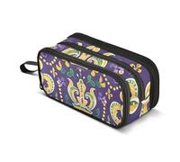 Honorable Crowns - Estuche para lápices de gran capacidad para niños y niñas, 3 compartimentos, organizador de papelería, estuche para escuela, oficina, trabajo, Coronas honorables, Talla única,
