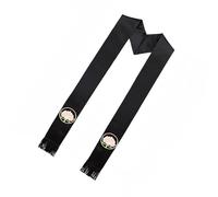 Honorable estola de satén para sacerdotes, ministros, servicios religiosos, bufanda, chal para mayor comodidad y durabilidad, chal de uso prolongado, Negro, Talla única