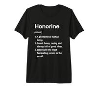 Honorine Definición de Nombre Diccionario Divertido Camiseta Premium