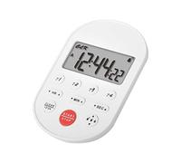 HonorMeet Temporizador de Mesa Digital, Cuenta Regresiva/Ascendente de 4 Actividades, Pantalla de Reloj, recordatorio de zumbador para niños y Adultos de Gimnasio, Lectura, Campamento. (White)