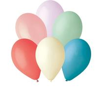 HONOS BIO BALLOONS - 50 globos de cumpleaños biodegradables Globos coloridos en colores pastel Decoraciones de cumpleaños Globos para baby shower Decoraciones de cumpleaños Globos de arcoíris
