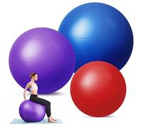 Honoson 3 pelotas de ejercicio grandes para embarazo, 3 tamaños, pelota de yoga, pelota de parto, varios tamaños, silla de yoga para oficina, hogar, gimnasio, trabajo, equilibrio de nacimiento,