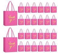 Honoson 30 mini bolsas de regalo con asa de 4 x 2.75 x 4.5 pulgadas, pequeñas bolsas de papel de agradecimiento, bolsa de regalo de boda, baby shower, cumpleaños, graduación, fiesta de Acción de