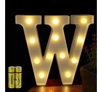 HONPHIER® Letras Luminosas Alfabeto, Lámpara LED, Luces de Letra, Decoración Con Pilas Para Fiestas, Bodas, Casas