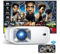 HONPOW - Proyector de soporte 4K con WiFi y Bluetooth, mini proyectores portátiles para películas al aire última intervensión, compatible con TV Stick, portátil, smartphone, Xbox, PS5