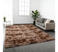 HONQGAO Alfombra Salon 140 x 180 cm Antideslizante, Parte Inferior Lavable Alfombra Grande Moderna Antideslizante y Suave para Dormitorio, Comedor, Pasillo y Habitación Juvenil, Beige Oscuro