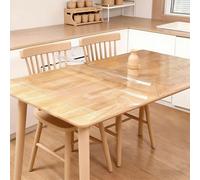 HONQGAO Mantel Antimanchas 60 x 111 cm Antimanchas, Resistente Al Calor Transparente PVC Cortable a Medida para Comedor, Cocina y Oficina, Exterior Están Disponibles, ángulo Recto