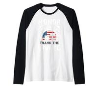 Honra a los caídos Gracias a los Vivos Camiseta Manga Raglan