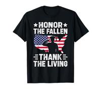 Honra a los caídos Gracias al Veterano Vivo de la Bandera Estadounidense Camiseta